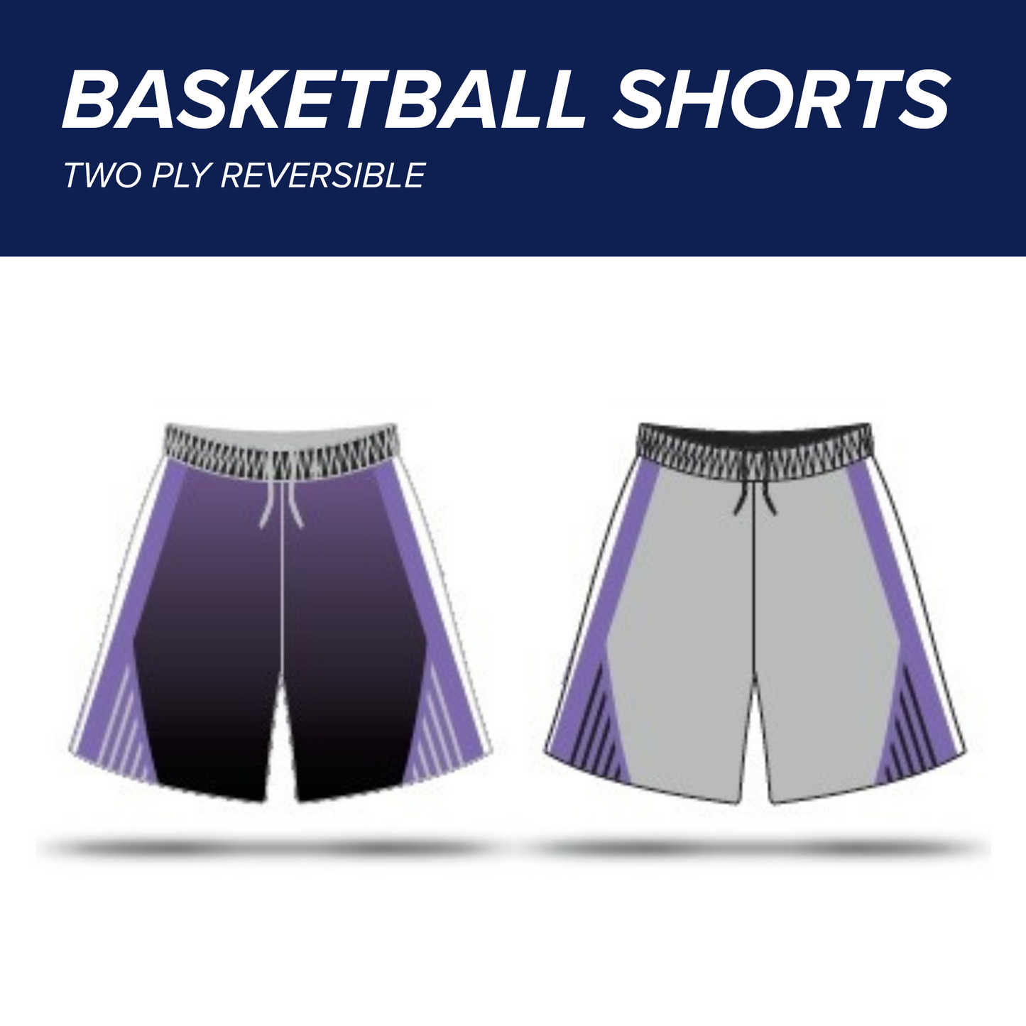 Two Ply Reversible Basketball Shorts - Your Design
